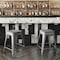 Flash Furniture 24" Silver Metal Stool-Gray Poly Seat CH-31320-24-SIL-PL2G-GG - alternate 4